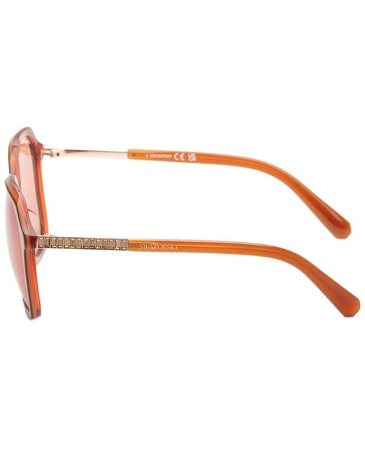 Swarovski Pink Sk0390 56Mm Sunglasses