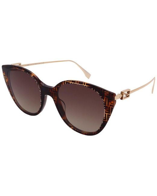 Fendi Brown 40047i 54mm Polarized Sunglasses