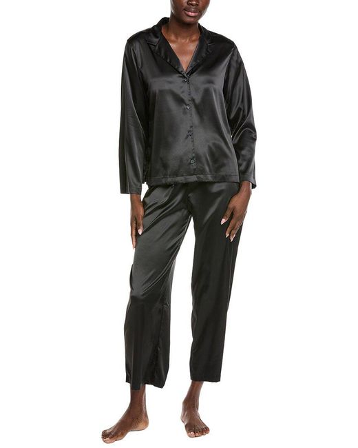 Natori Black 2Pc Shirt & Pant Set