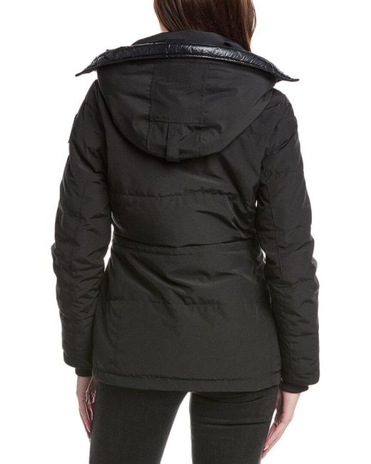 Canada Goose Black Chelsea Parka Label Slim Fit Parka