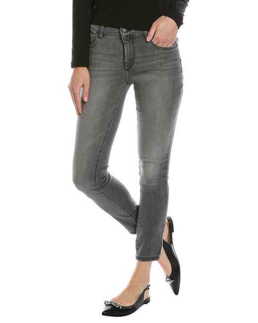 DL1961 Gray Florence Drizzle Ankle Skinny Jean