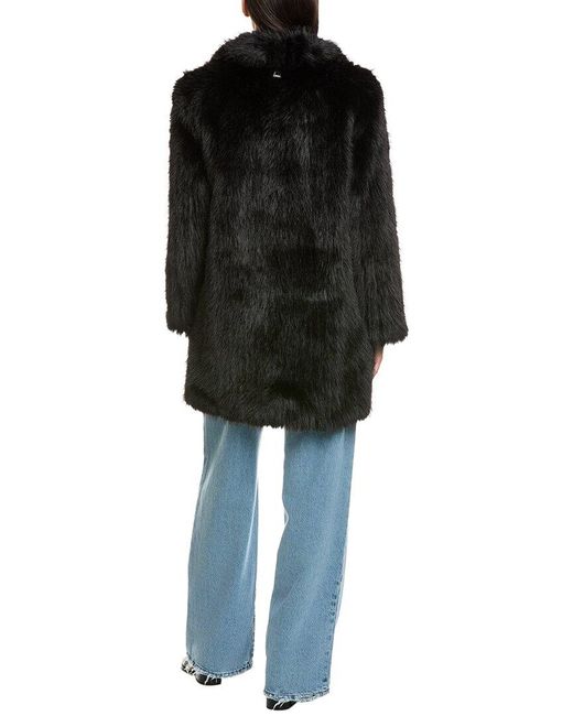 Apparis Black Pamela Mid-Length Coat
