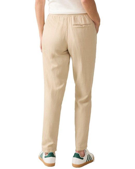 Faherty Brand Natural Arlie Linen-Blend Pant