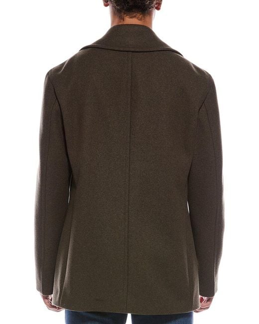 Boss Black Wool-Blend Peacoat for men