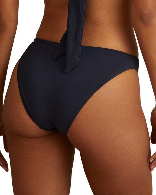 Reiss Blue Millie Fixed Side Bikini Bottom