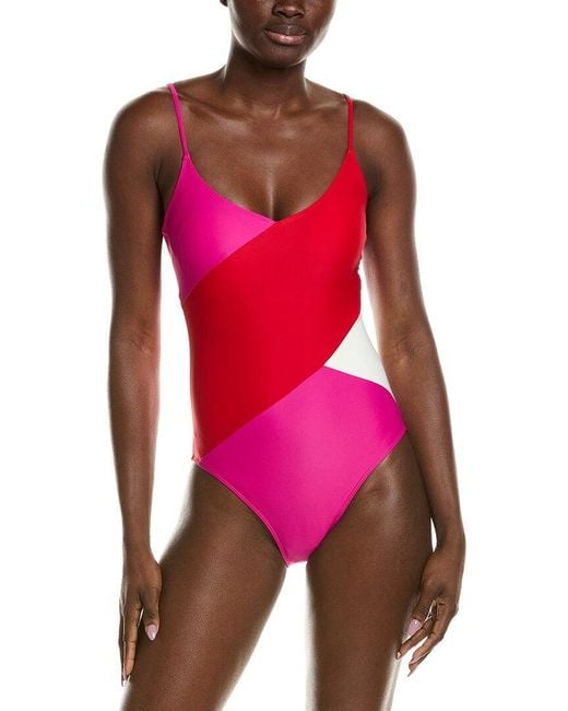 summersalt Red The Marina One-Piece