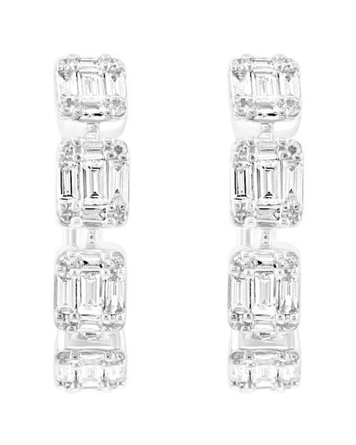 Effy Fine Jewelry White 14K 0.76 Ct. Tw. Diamond Earrings