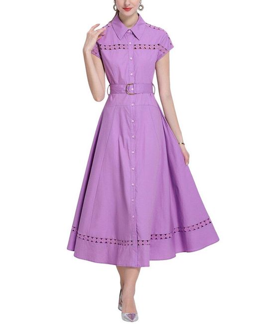 DZA Purple Midi Dress