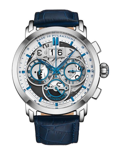 Stuhrling Blue Stuhrling Original Monaco Watch for men