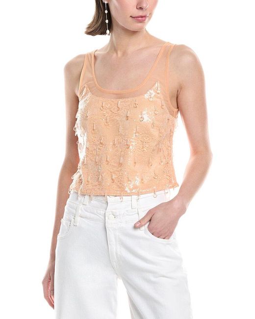 Jonathan Simkhai White Callaway Cropped Tank