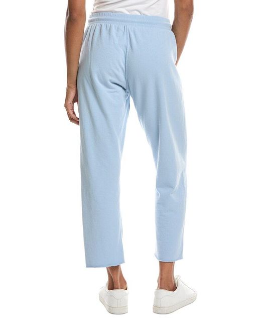 PERFECTWHITETEE Blue Jamaica Beach Fleece Capri Pant