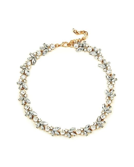 Eye Candy LA Metallic Leaf Necklace