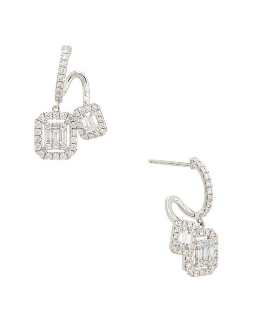 Maitre De Diamant White 18K 0.93 Ct. Tw. Diamond Earrings