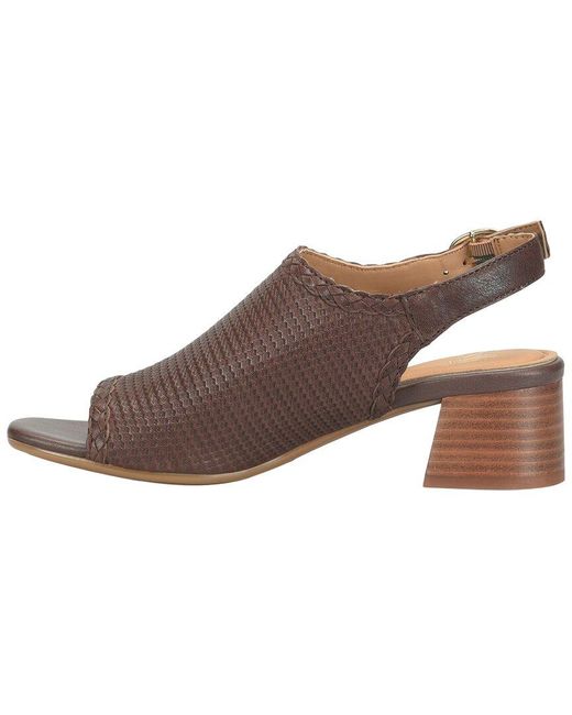 Söfft Brown Lois Leather Heeled Sandal