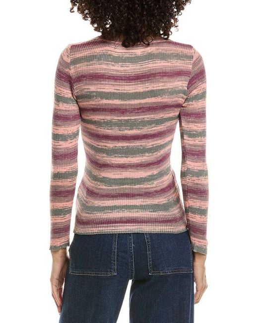 Madison Miles Red Ribbed Top
