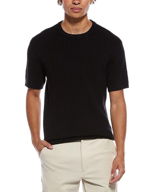 Robert Graham Black Luis Crewneck Sweater for men