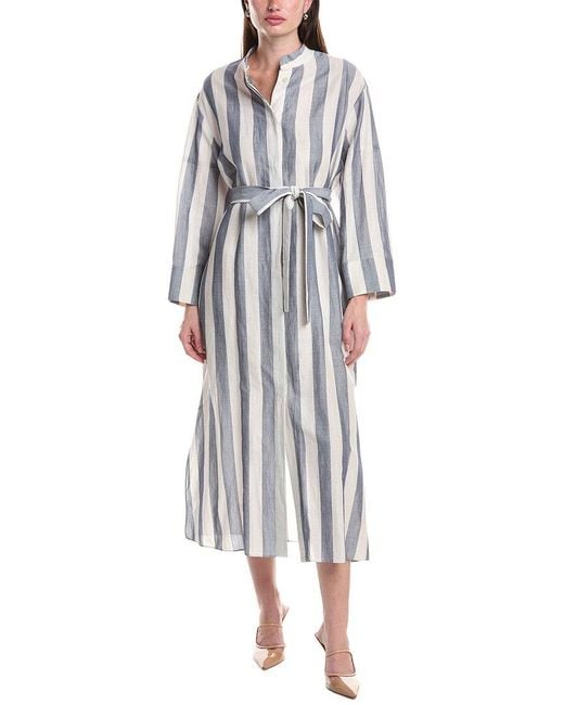 Max Mara White Rima Maxi Dress