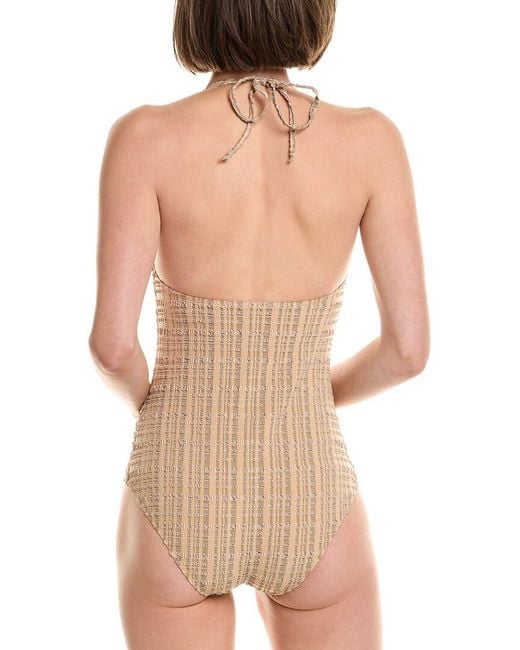 Lisa Marie Fernandez Natural Amber Maillot One-Piece