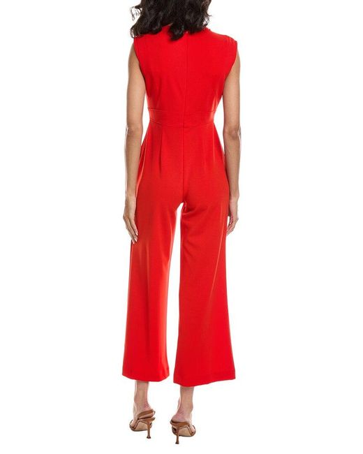 Tahari Red Petite Jumpsuit