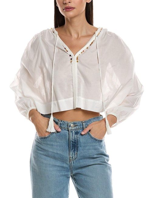 A.L.C. White Jodie Top