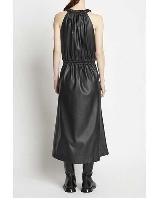 Proenza Schouler Black Drawstring Sleeveless Dress