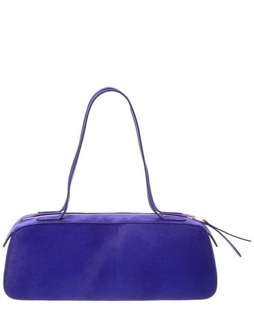 Khaite Purple Simona Haircalf & Suede Shoulder Bag