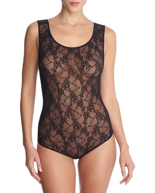 Natori Black Bliss Allure Lace Bodysuit