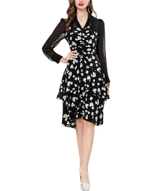 BURRYCO Black Midi Dress