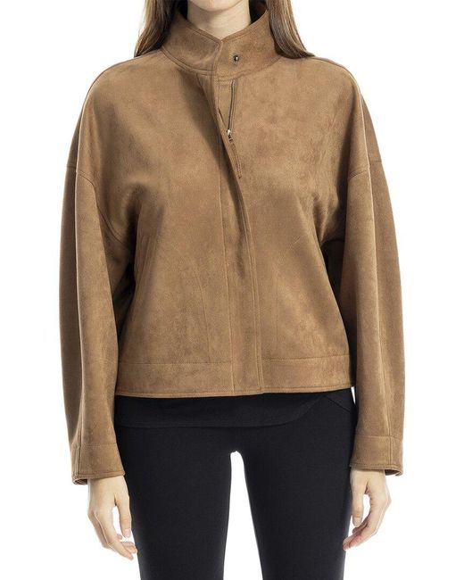 Max Studio Natural Bomber Jacket