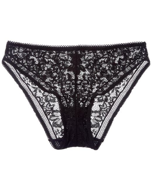 Wolford Black Straight Laced Bikini Brief