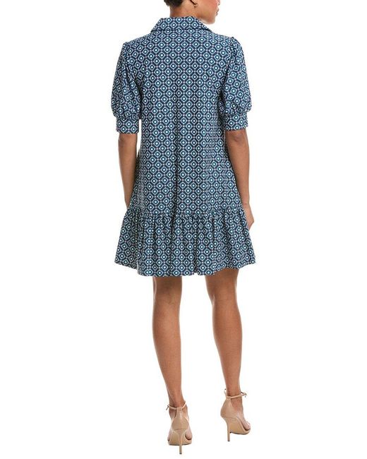Jude Connally Blue Tierney Mini Dress