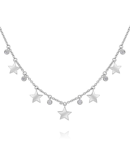 Diana M Metallic 14k 0.1 Ct. Tw. Diamond Necklace