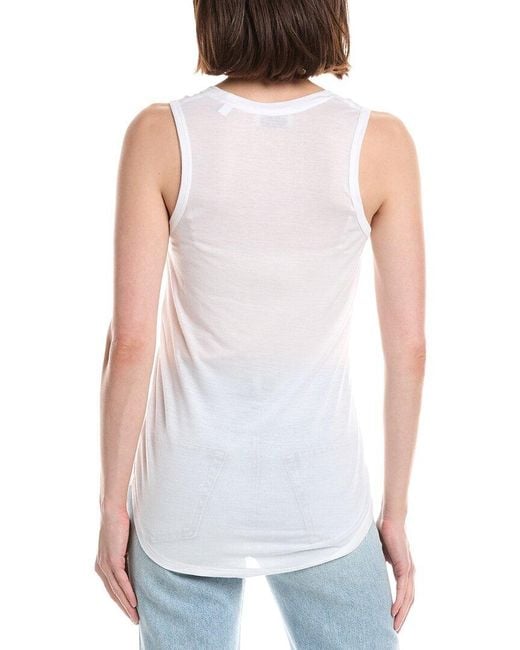 ATM White Sweetheart Tank Top