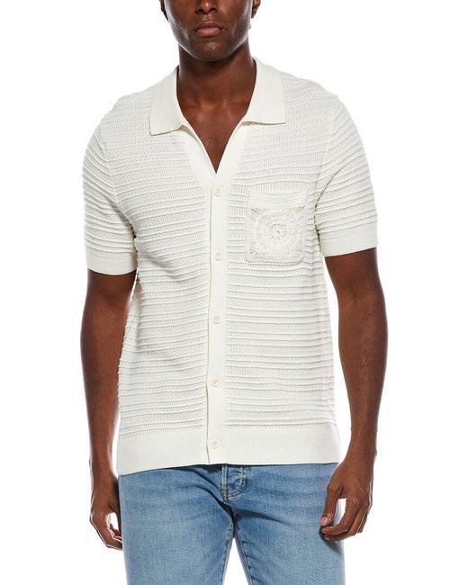 Jason Wu White Crochet Cardigan for men
