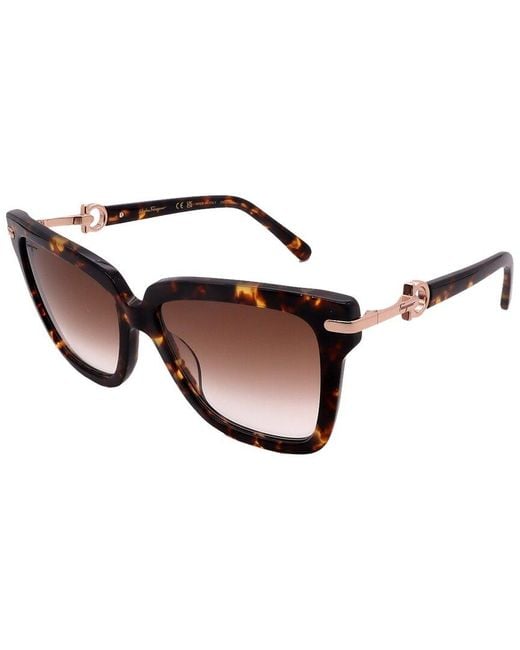Ferragamo Brown Sf1085S 57Mm Sunglasses