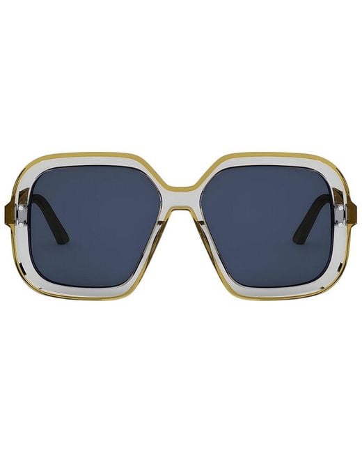 Dior Blue Highlight 57Mm Sunglasses