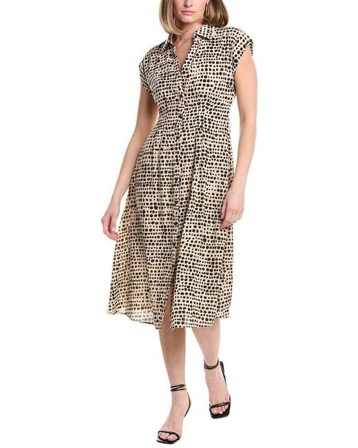 Julia Jordan Brown Balboa Airwash Midi Shirtdress