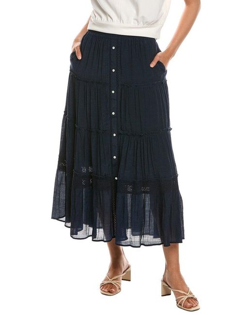 Nanette Lepore Blue Maxi Skirt
