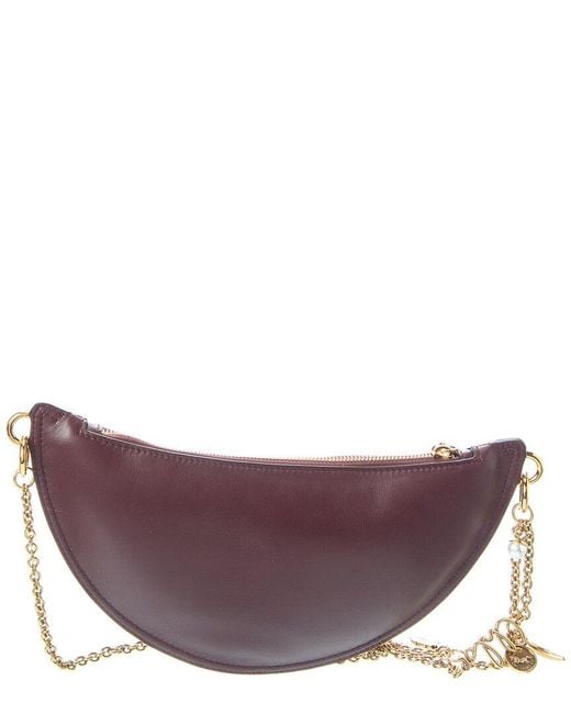 Chloé Purple Icons Mini Leather Hobo Bag