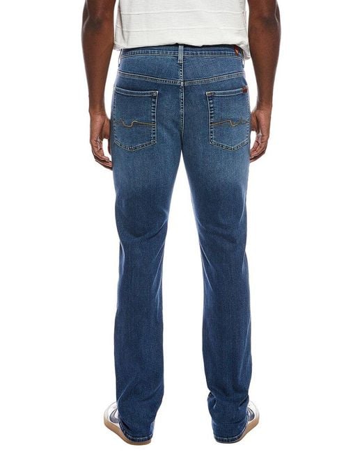 7 For All Mankind Blue The Straight Toledo Jean for men