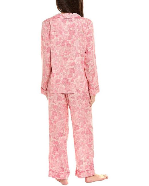 DKNY Pink Notch Top & Pant Sleep Set