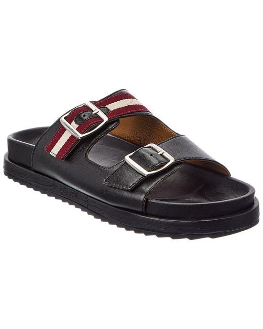 Bally Brown Leather Sandal for men