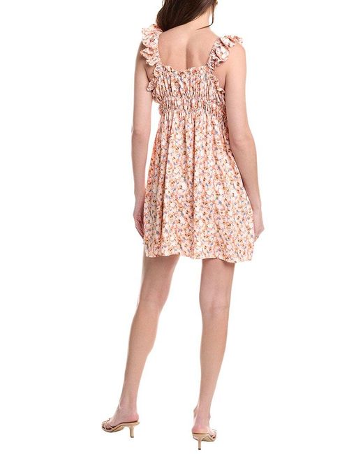 Marion Pink Bow Mini Dress