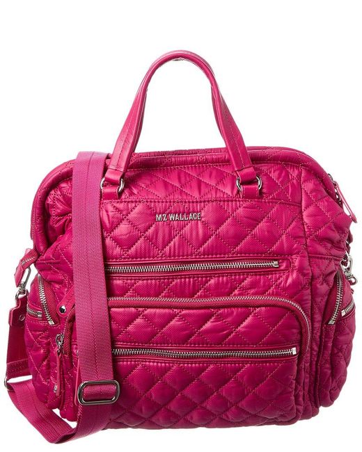 MZ Wallace Pink Crosby Frame Backpack Ii
