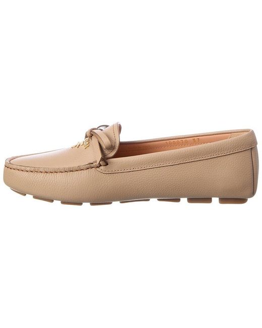 Prada Natural Leather Loafer