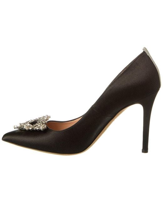 SJP by Sarah Jessica Parker Black Ola 100 Satin Pump
