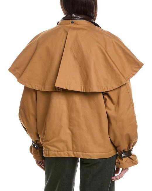 WeWoreWhat Brown Cocoon Barn Jacket