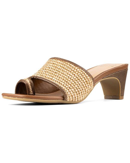Donald J Pliner Brown Dalayna Leather Sandal