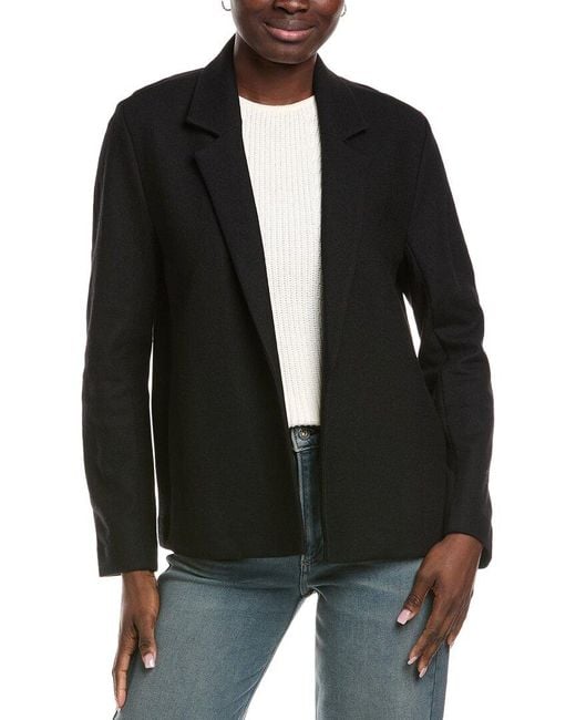 Eileen Fisher Black Wool Blazer