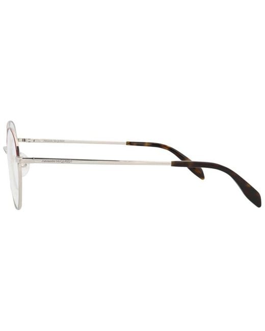 McQueen Metallic Am0369O 53Mm Optical Frames for men